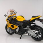 BMW S1000 RR - 1:12 Ölçek (18cm) Sarı Lisanslı Diecast Motosiklet Modeli - Görsel 4