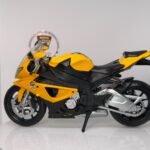 BMW S1000 RR - 1:12 Ölçek (18cm) Sarı Lisanslı Diecast Motosiklet Modeli - Görsel 5