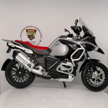 Moto Garage R1250 Oyuncak 1:12 Ölçek (18cm) Diecast Model Motosiklet (Gri/Kırmızı) - görsel 2