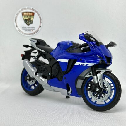 Yamaha YZF-R1 1:12 Ölçek Diecast Model Motosiklet (Lacivert)