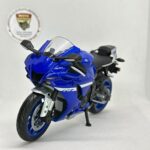 Yamaha YZF-R1 1:12 Ölçek Diecast Model Motosiklet (Lacivert) - Görsel 7