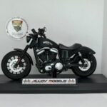 Harley Iron 883 Cruiser Chopper 1:12 Diecast Motosiklet Model Oyuncak - Görsel 6