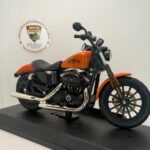 Harley Iron 883 Cruiser Chopper 1:12 Turuncu Diecast Motosiklet