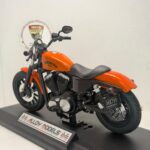 Harley Iron 883 Cruiser Chopper 1:12 Turuncu Diecast Motosiklet - Görsel 4