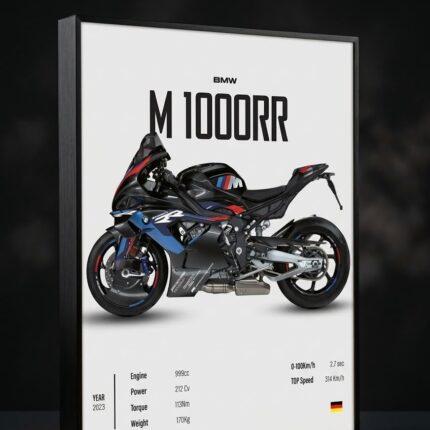 Kişiye Özel Moto Light BOX | 3D Premium Işıklı Motosiklet Tablosu (30×40 cm) - görsel 2