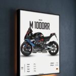 Kişiye Özel Moto Light BOX | 3D Premium Işıklı Motosiklet Tablosu (30x40 cm)