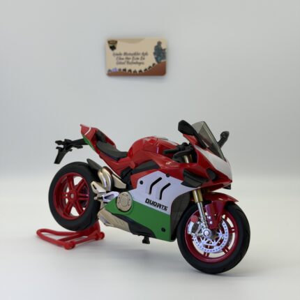 Ducati Panigale Tricolor V4 Maket 1:10 Alloy Metal Diecast | Sesli Işıklı