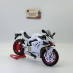 Ducati Panigale V4 Beyaz Diecast 1:10 Ölçek Sesli ve Işıklı | Alloy Diecast Model