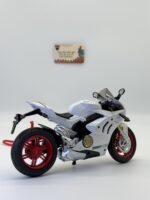 Ducati Panigale V4 Beyaz Diecast 1:10 Ölçek Sesli ve Işıklı | Alloy Diecast Model - Görsel 3
