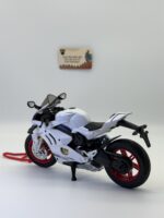 Ducati Panigale V4 Beyaz Diecast 1:10 Ölçek Sesli ve Işıklı | Alloy Diecast Model - Görsel 4
