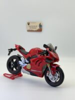 Ducati Panigale V4 Corse 1:10 Ölçek Sesli Işıklı Alloy Model Motosiklet – Kırmızı Diecast