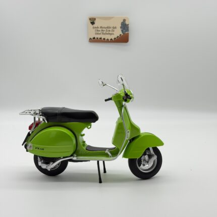 Yeşil Vespa PX125 1:10 Ölçek Diecast Model Scooter | Işıklı Sesli - görsel 2