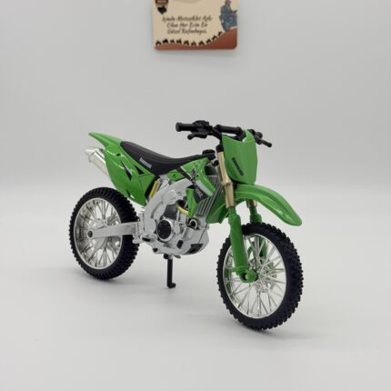 Kawasaki 250Z 1:10 Ölçek Yeşil Dirt Bike Model sesli
