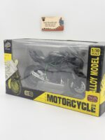 Kawasaki H2R Model Sesli ve Işıklı Motosiklet 1:10 Ölçek Siyah Sportbike - Görsel 8
