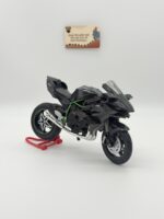Kawasaki H2R Model Sesli ve Işıklı Motosiklet 1:10 Ölçek Siyah Sportbike
