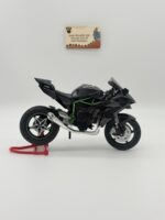 Kawasaki H2R Model Sesli ve Işıklı Motosiklet 1:10 Ölçek Siyah Sportbike - Görsel 2