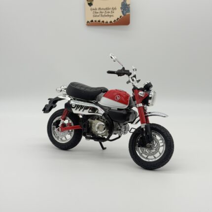 Honda Monkey 2018 Model Motosiklet 1:9 Ölçek Kırmızı Sesli Işıklı