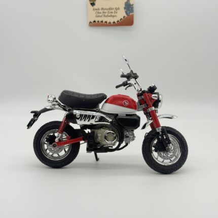 Honda Monkey 2018 Model Motosiklet 1:9 Ölçek Kırmızı Sesli Işıklı - görsel 2