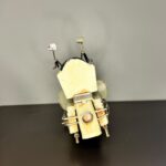 Krem Alev Motifli El Yapımı Metal Motosiklet Biblo (25 cm) - Görsel 4