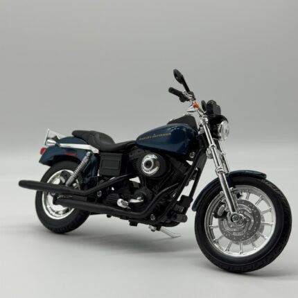 Harley Davidson 1/12 Ölçek 2004 Dyna Super Glide Sport Lacivert Diecast Motosiklet - görsel 2