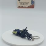 Bagger Motosiklet Metal Anahtarlık Lacivert - Diecast Cruiser Motor Figürü