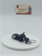 Bagger Motosiklet Metal Anahtarlık Lacivert - Diecast Cruiser Motor Figürü