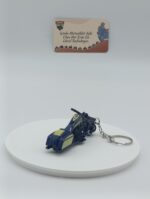 Bagger Motosiklet Metal Anahtarlık Lacivert - Diecast Cruiser Motor Figürü - Görsel 3