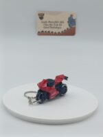 Süpersport Motosiklet Metal Anahtarlık Kırmızı - Diecast Yarış Motoru Figürü - Görsel 7