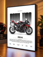 Aprilia RSV4 1100 Işıklı Moto LightBox – 30x40 cm - görsel 4