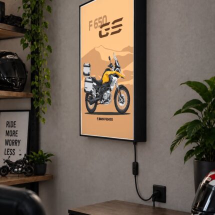 BMW F 650 GS Işıklı Moto LightBox – 30x40 cm - görsel 2