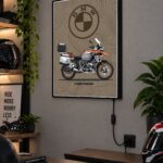 BMW F 850 GS Adventure Turuncu Işıklı Moto LightBox – 30x40 cm