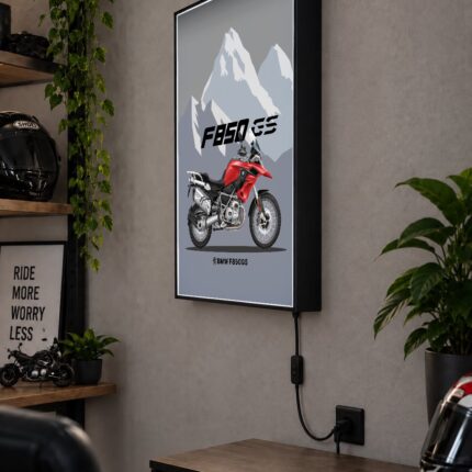 BMW F 850 GS Işıklı Moto LightBox – 30x40 cm - görsel 2