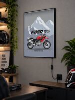 BMW F 850 GS Işıklı Moto LightBox – 30x40 cm