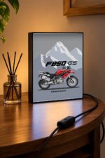 BMW F 850 GS Işıklı Moto LightBox – 30x40 cm - görsel 3