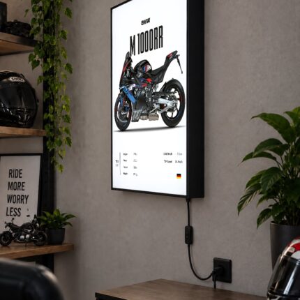BMW M 1000 RR 2023 Işıklı Moto LightBox – 30x40 cm - görsel 2