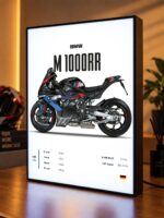BMW M 1000 RR 2023 Işıklı Moto LightBox – 30x40 cm - görsel 4
