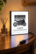 BMW M 1000 RR Işıklı Moto LightBox – 30x40 cm - görsel 3