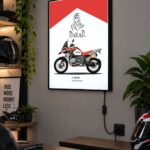 BMW R 1250 GS Adventure Dakar Işıklı Moto LightBox – 30x40 cm
