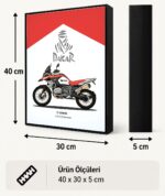 BMW R 1250 GS Adventure Dakar Işıklı Moto LightBox – 30x40 cm - görsel 5