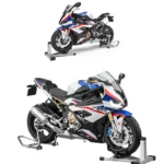 BMW S1000RR 1:6 diecast model iki farklı açıdan görünüm