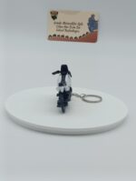 Adventure Motosiklet Metal Anahtarlık Beyaz - Diecast Macera Motoru Figürü - Görsel 4