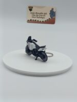 Adventure Motosiklet Metal Anahtarlık Beyaz - Diecast Macera Motoru Figürü - Görsel 5