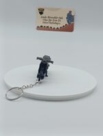Scrambler Motosiklet Metal Anahtarlık Füme Sarı - Diecast Cafe Racer Motor Figürü - Görsel 8