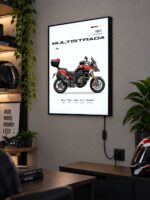 Ducati Multistrada V4 Pikes Peak Işıklı Moto LightBox – 30x40 cm