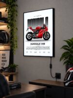 Ducati Panigale V4 S Işıklı Moto LightBox – 30x40 cm