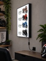 Suzuki Hayabusa Evrim Serisi Işıklı Moto LightBox – 30×40 cm - görsel 2