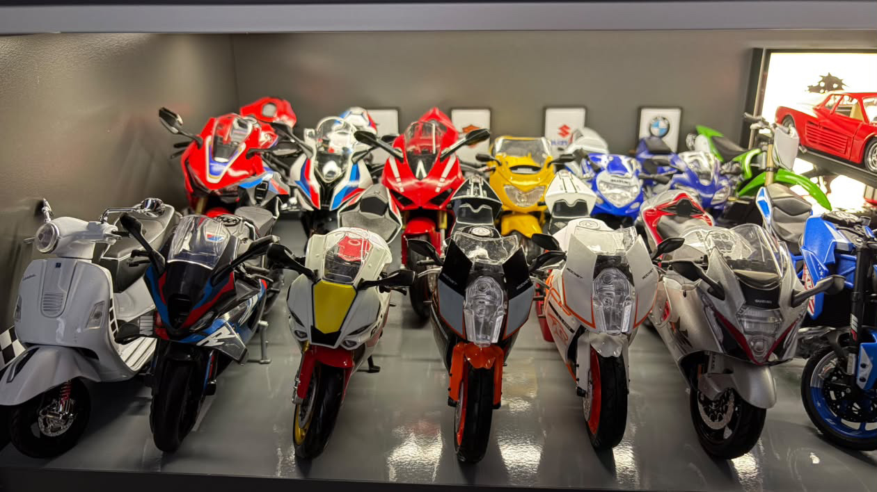 Etka Moto Garage koleksiyonundan diecast motosiklet maketleri