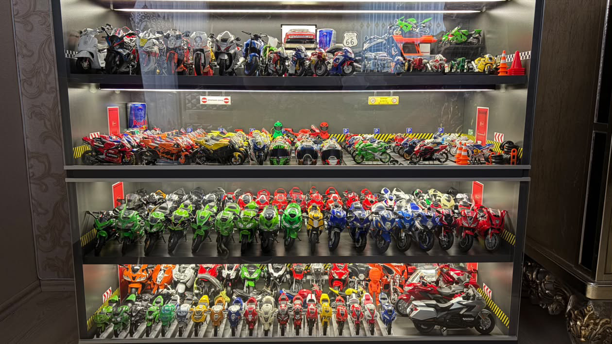 Etka Moto Garage koleksiyonundan diecast motosiklet maketleri