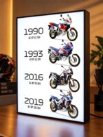 Honda Africa Twin Evrim Serisi Işıklı Moto LightBox – 30x40 cm - görsel 4