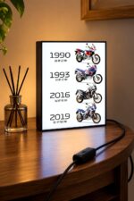 Honda Africa Twin Evrim Serisi Işıklı Moto LightBox – 30x40 cm - görsel 3
